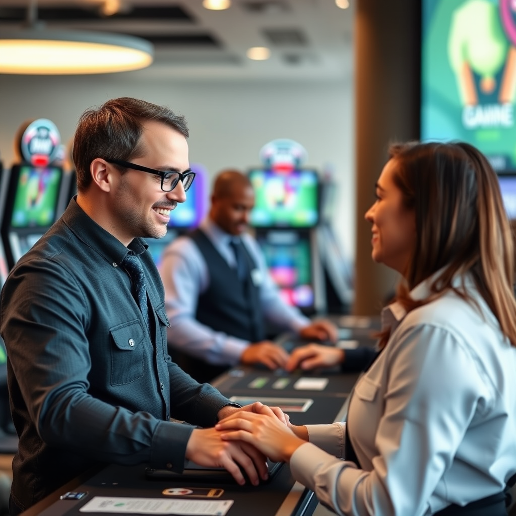 Professional training session for live gaming dealers in Australia, showing instructors teaching proper procedures and customer interaction techniques